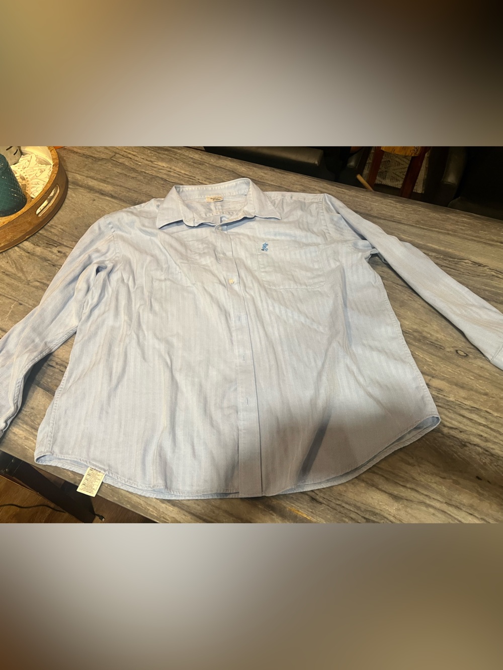 Vintage Walt Disney World Men's Blue Button Down Shirt Single Needle XXL